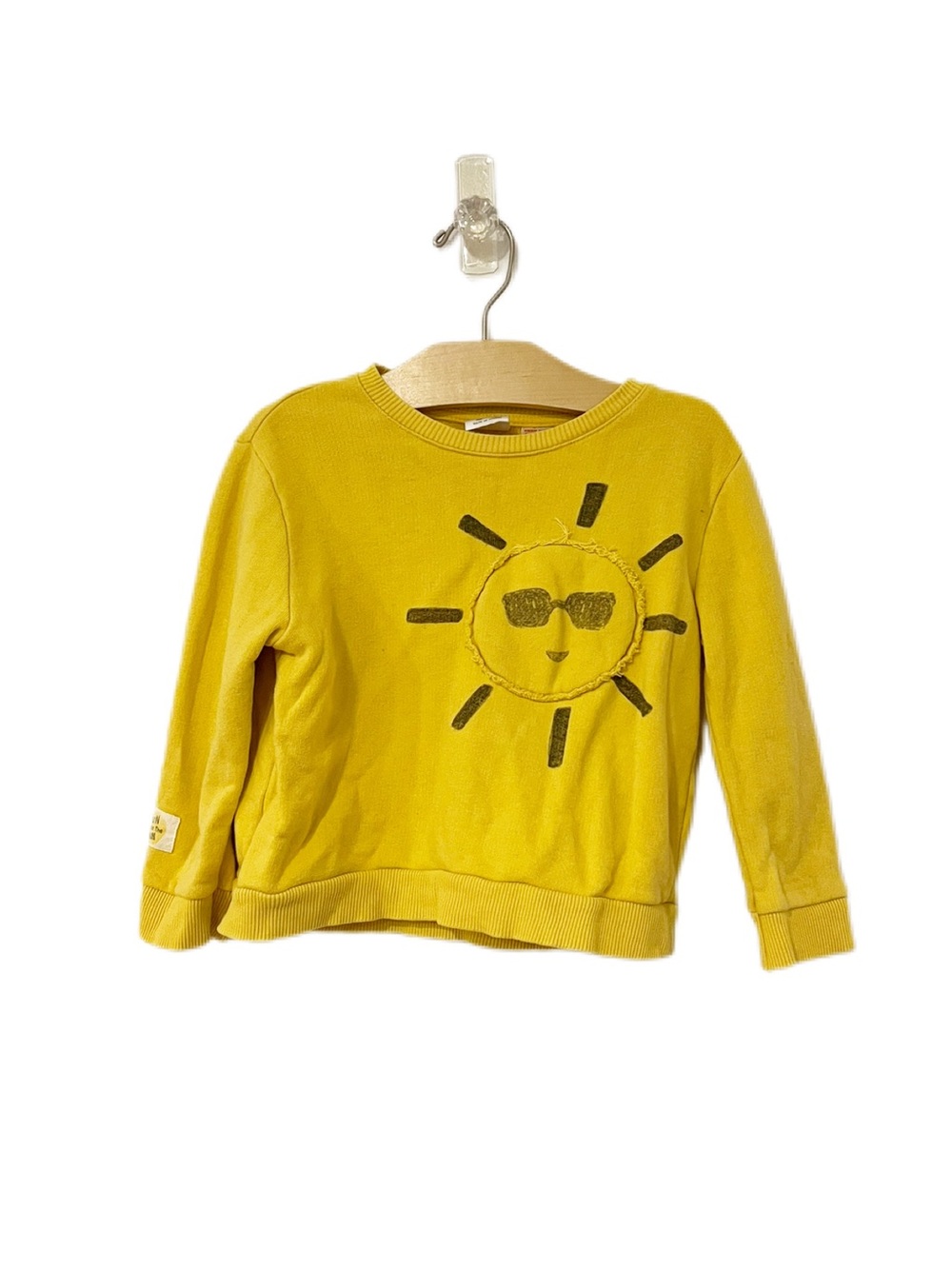 Zara Baby 18-24m Kids' Yellow Cool Sun Graphic Sweatshirt